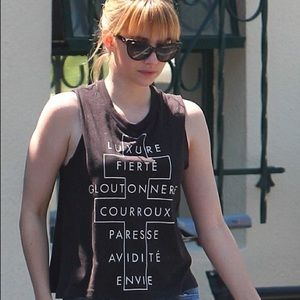 Truly Madly Deeply French Cross Tank Emma Roberts